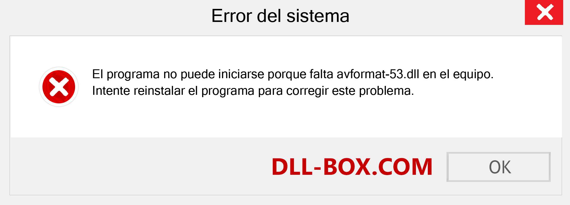 ¿Falta el archivo avformat-53.dll ?. Descargar para Windows 7, 8, 10 - Corregir avformat-53 dll Missing Error en Windows, fotos, imágenes